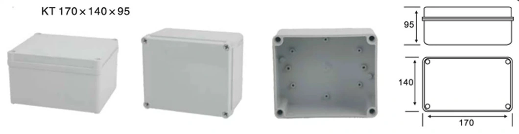 Kt 170X140X95 Plastic ABS Waterproof Electrical Junction Box Price