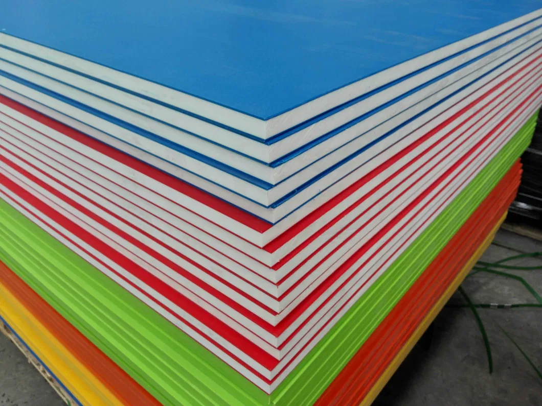 HDPE Plastic Sheet Textured HDPE Sheets Sandwich Color PE Board