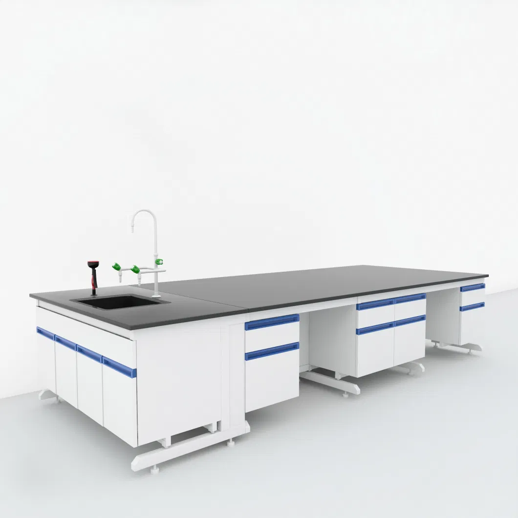 Chemical Resistance Epoxy Reisn Countertop Steel Casework Laboratory Cabinet for Lab