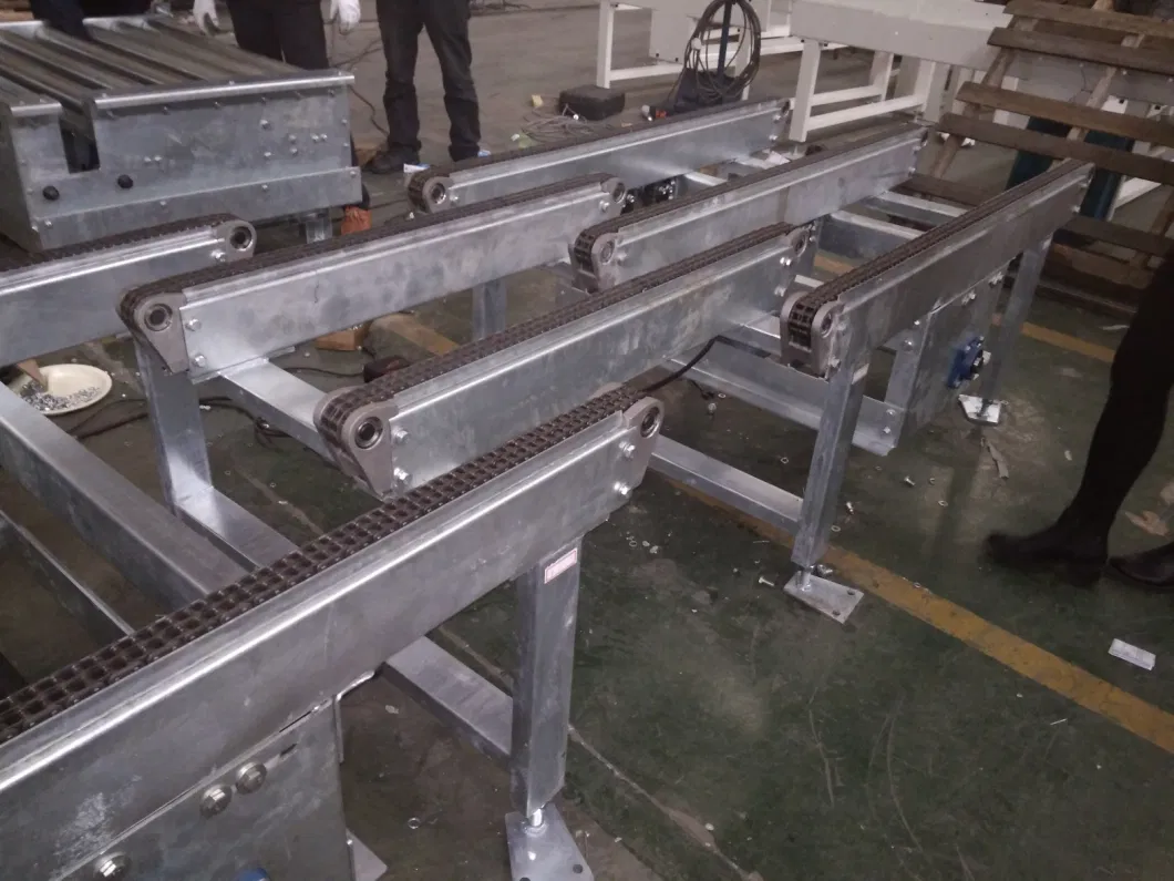 Motorized Heavy Duty Industrial Pallet Chain Conveyor Line