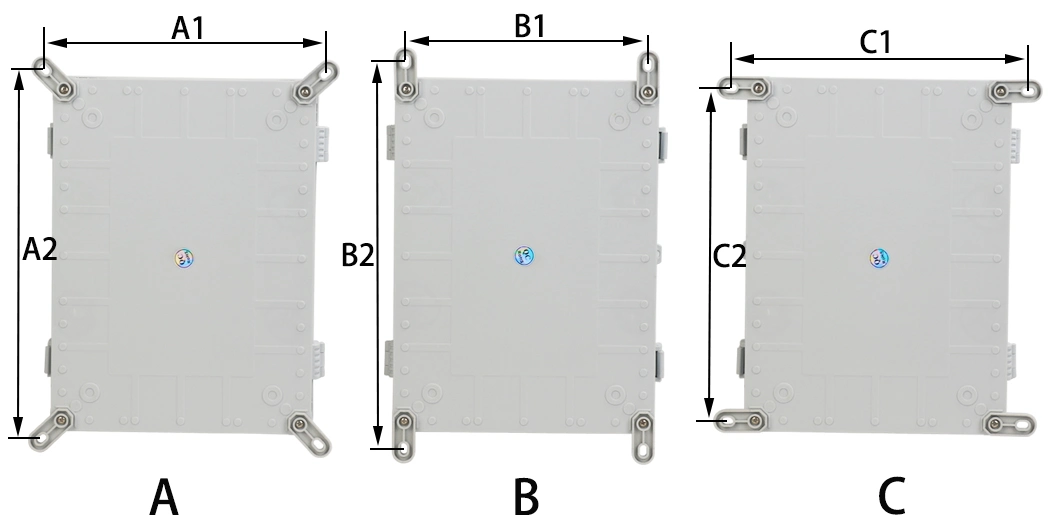 Wall-Mounted Distribution Box 400*300*180mm IP66 ABS Plastic Electrical Box Fireproof and Waterproof