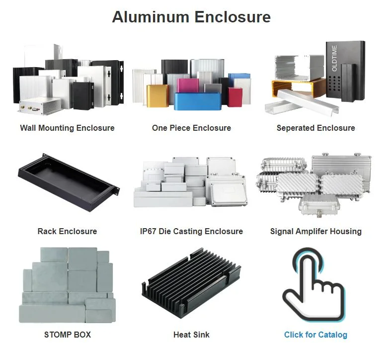 Custom Aluminum Profile CNC Metal Seperated Extruded Die Casting Aluminum Box Aluminum Enclosure