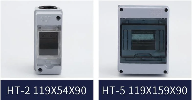 Ht Series Outdoor IP65 Waterproof Flush and Surface Mounted Electrical Combiner Box Enclosure Plastic Junction Distribution Box