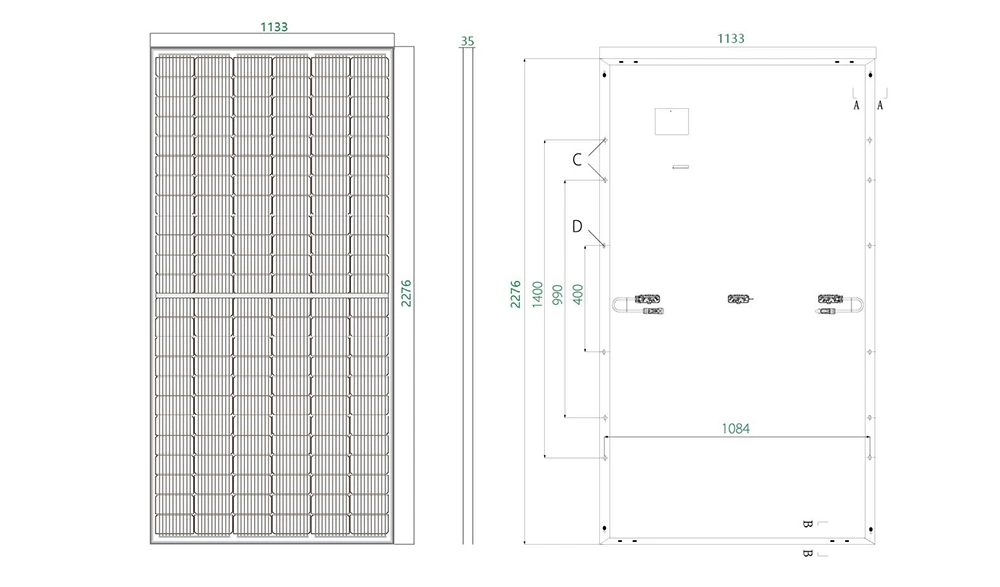 Home Use 500W 550W 560W 700W 1000W Solar Power Panel for Home