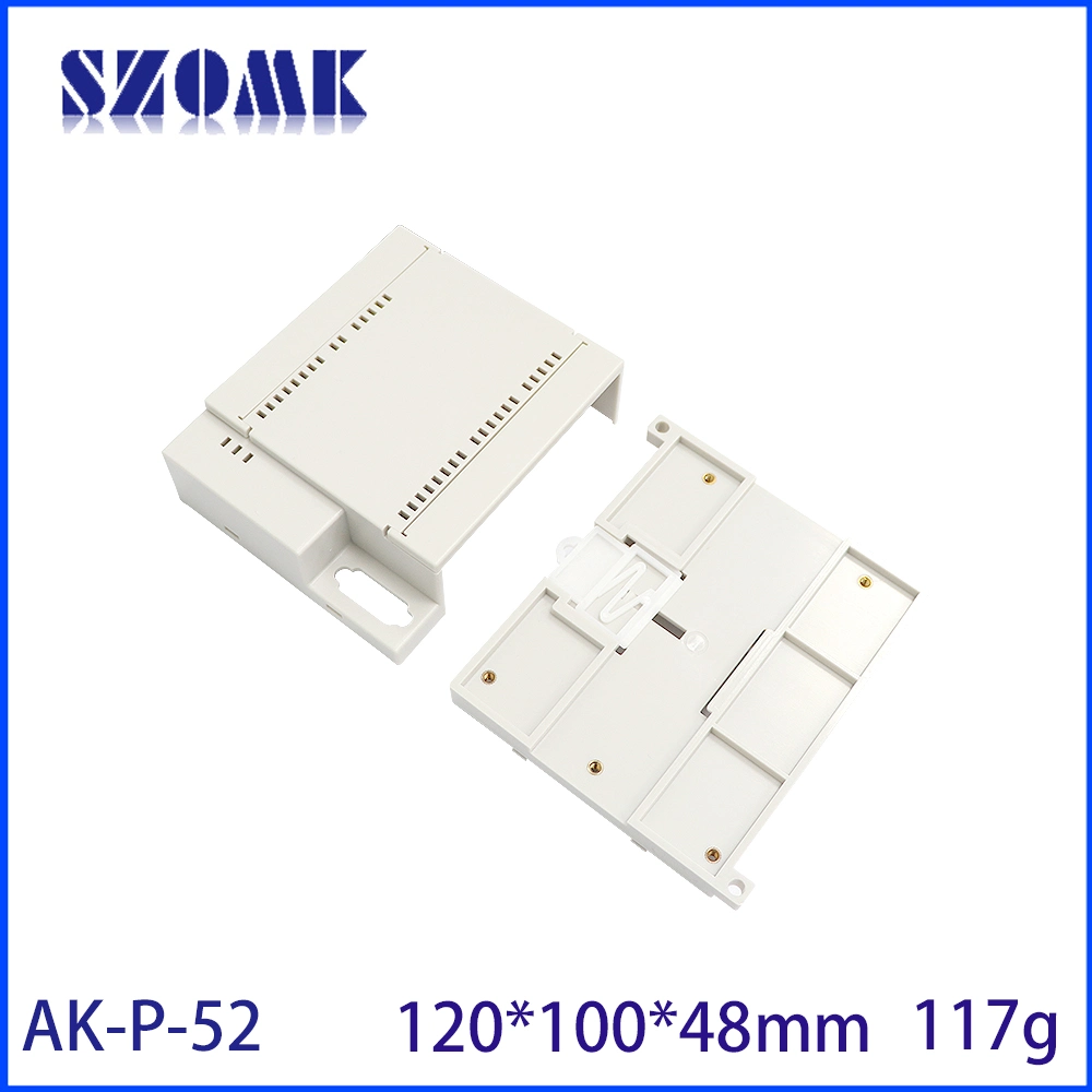 120*100*48mm PLC DIN-Rail Outlet Box Project Control Box Plastic Isolation Barrier Module Electrical Enclosure