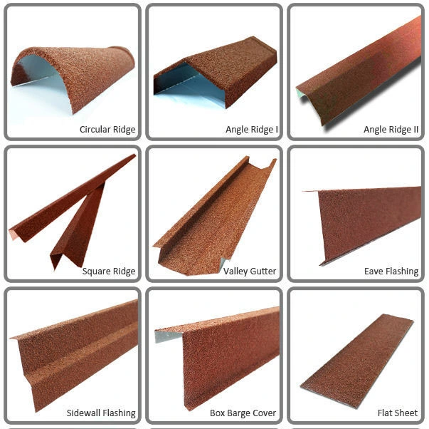 Roman Type Color Stone Coated Roofing Metal Tile, Galvanized Aluminum Steel Panels