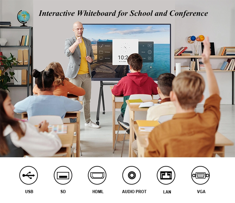 86 Inch Multi Smart Screen Flat Panel Education Electronic Interactive Whiteboard Display Digital Board