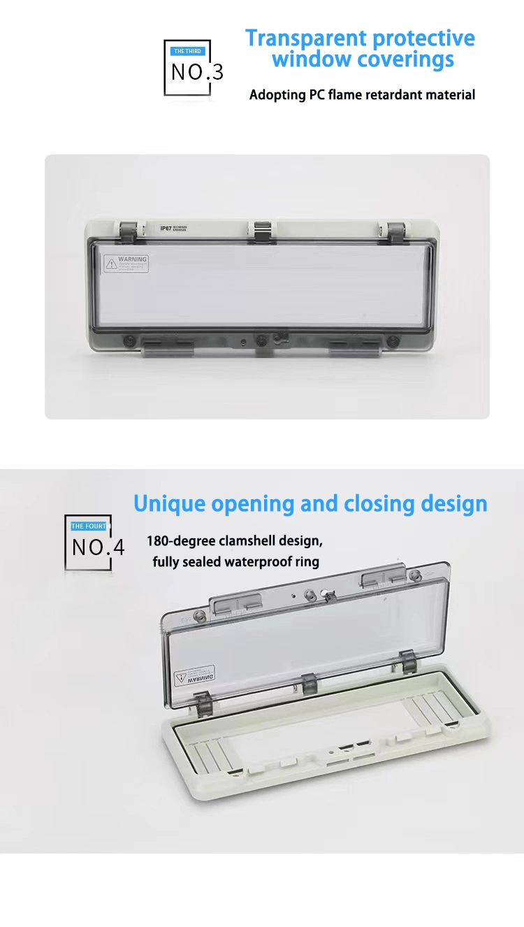 Manufacturer 8 Way Switch Enclosure Cover MCB Distribution Box Waterproof Window Cover Junction Box Electrical Plastic Enclosure