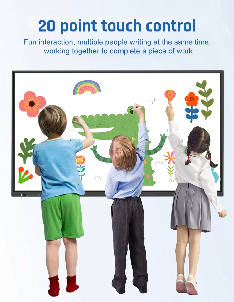 65&quot; Interactive Flat Panel Electronic Smart Board All-in-One Teaching Whiteboard Genre Interactive Boards
