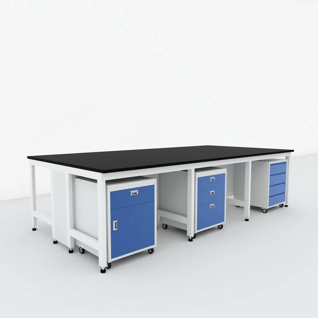 Hospital Lab Furniture Steel Mobile Cabinet with Sink Unit