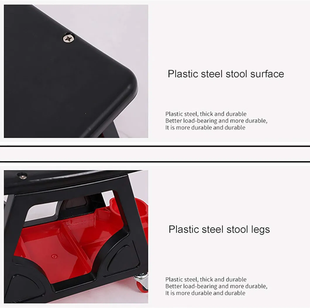 Wholesale Detailing Bucket Seat Customized Car Wash Tool Auto Detailing Rolling Stool Creeper