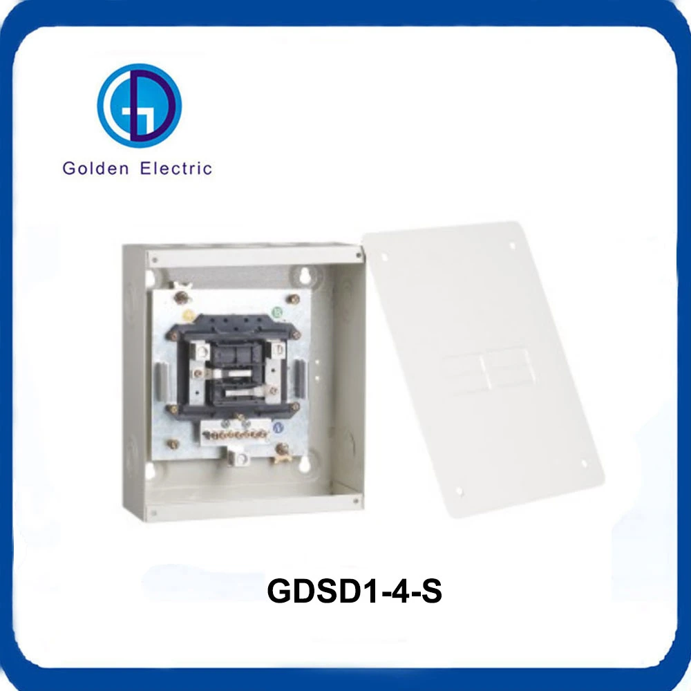 4way Single Phase Wall-Mounted Distribution Box Electrical Control MCB Load Center Panel Boards