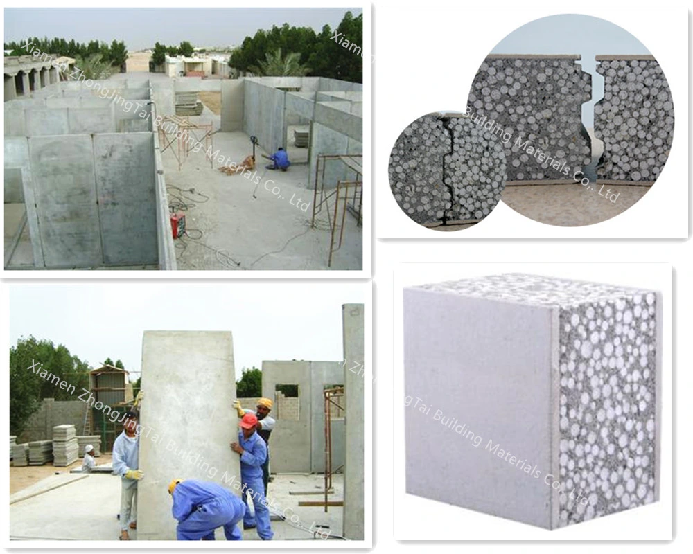 Structurally Insulated Sandwich Foam Panels Interior Partition Fireproof Cement Board