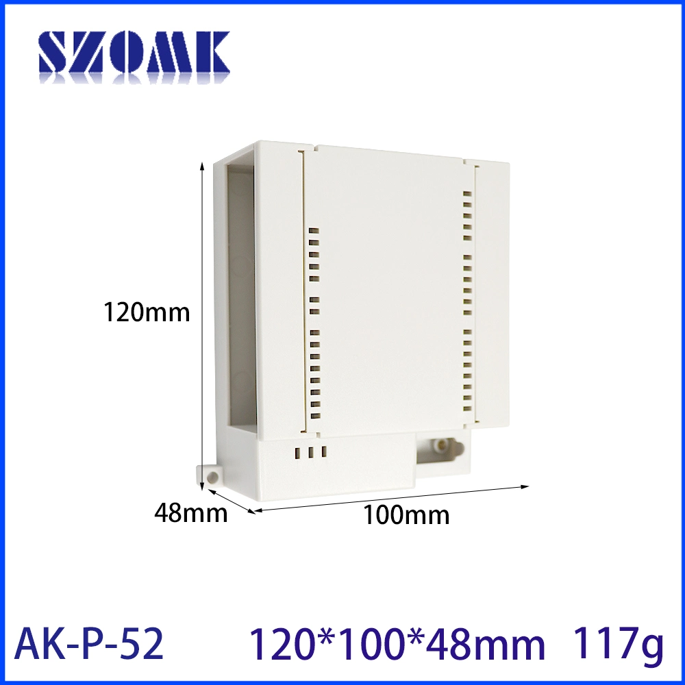 120*100*48mm PLC DIN-Rail Outlet Box Project Control Box Plastic Isolation Barrier Module Electrical Enclosure