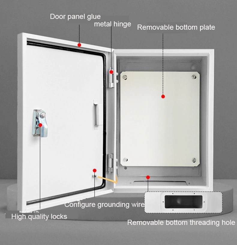 Metal Waterproof Power Distribution Box Electrical Control Panel Box Enclosure Battery Storage Cabinet Enclosure