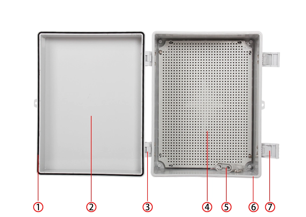 Outdoor Waterproof Distribution Box 400*300*160mm Clear Plastic Cover ABS/PC IP66 CE 15.7*11.8*6.3inch Enclosures for Electrical Equipment