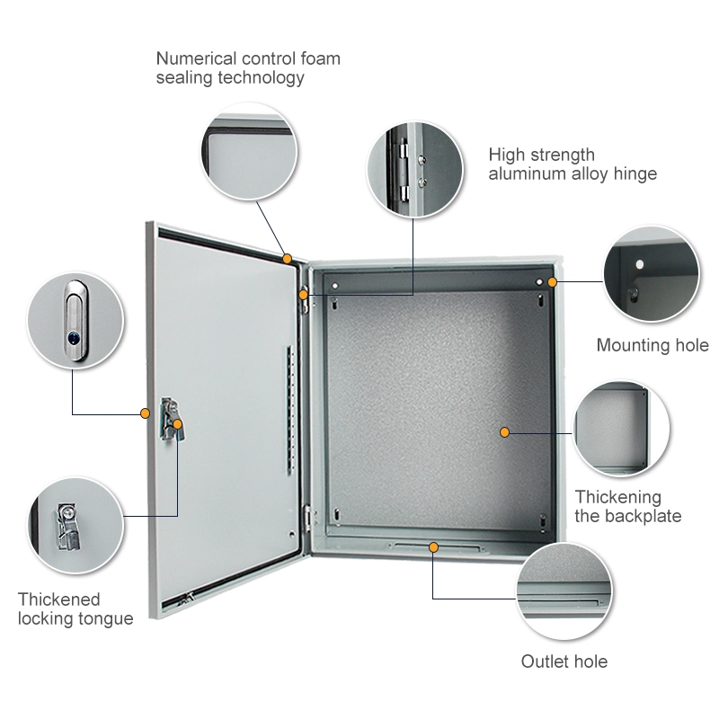 Durable 500X600 Lockable Electronic &amp; Instrument Enclosures Electrical Box Electrical Switch Box