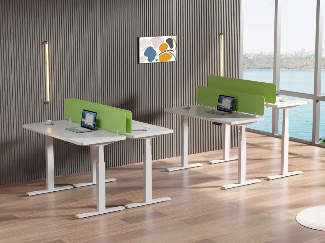 Modern Ergonomic Office Furniture Executive Tables Dual Motor Stand up Study Table Standing Desk Home Living Room Furniture Intelligent Height Adjustable Desk