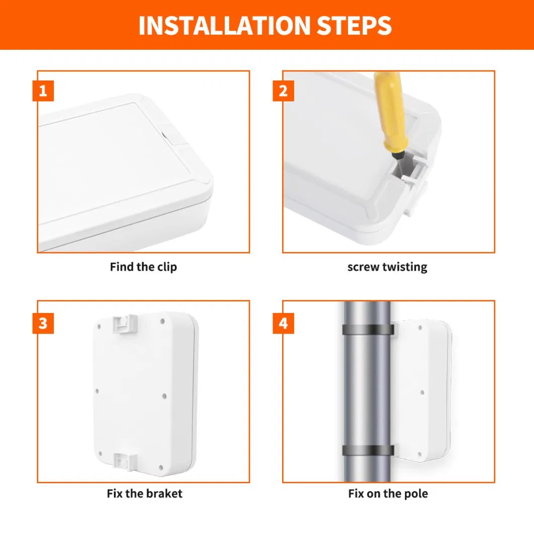 55*210*150mm Custom Plastic Electrical Junction Box Waterproof Box IP67 Smart Sensor IoT Device Plastic Enclosure