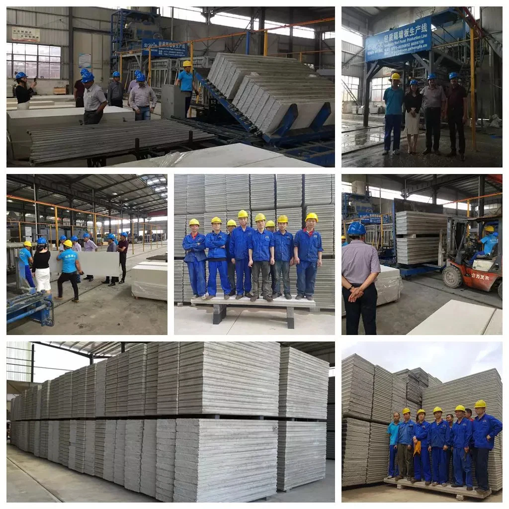 PLC Control EPS Sandwich Wall Panel Forming Machine Hf Wall Panel Making Machine Light Room Block Making Machine Panels with Gypsum Board/Fiber Cement Board