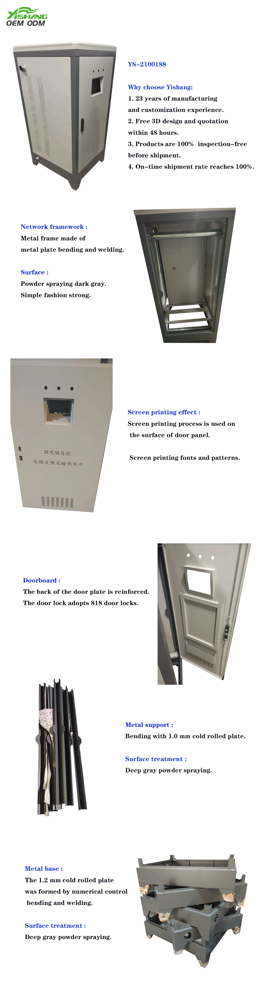 Outdoor Customized PLC Electrical Control Cabinet for Coating Dryer