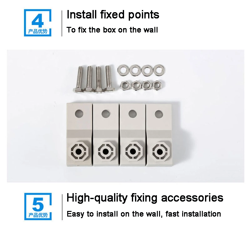 Reinforced Polyester Enclosures Outdoor Wall Mount SMC Material Electrical Waterproof Fiberglass Junction Box