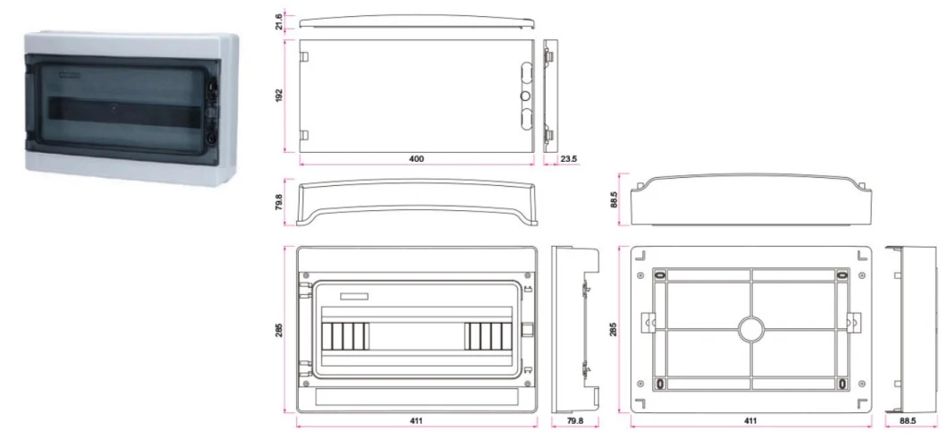 IP68 Juction Box, Waterproof Solar Enclosure