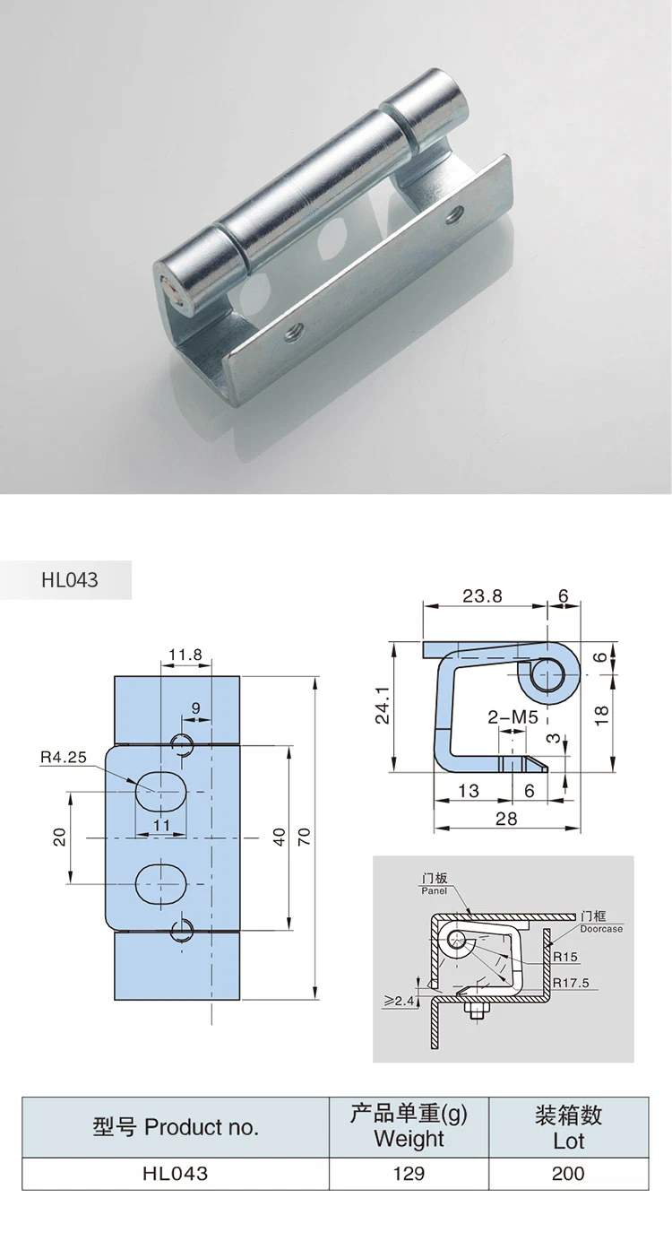 Hengzhu Electrical Panel Door Hinge Hl043 Cabinet Hinges