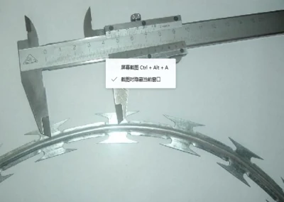 Hot Dipped Verzinkter Bto Rasierer Concertina Wire/Edelstahl Verzinkter Rasierer Konzertina Draht