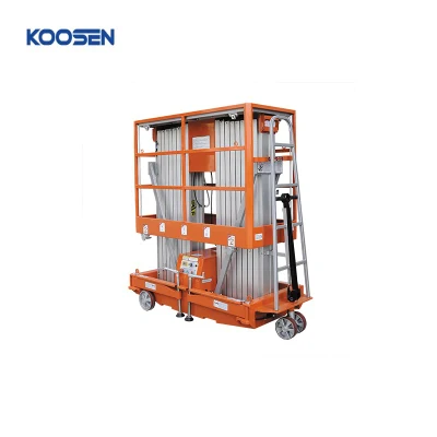  Aerial Lift Platform Hydraulische Lift Platform Semi Electric Arbeitsplattform Panel Control mit gutem Preis