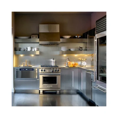  Edelstahl Tischschrank Steuerung Modernes Design Edelstahl Glas Herd Küchenschrank