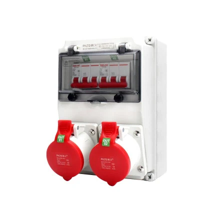  IP65 32A 3p Professionelle Stage Power Box Portable Distribution Board Wandmontage Der Elektrischen Kunststoffverteilung Im Außenbereich