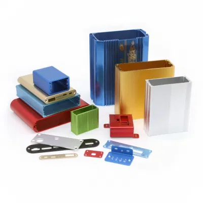 Kundenspezifische Eloxierte Aluminium-Extrusionsgehäuse Extrudiertes Aluminium Elektronische Box Elektrisch Projekt Leiterplattengehäuse elektrische Schale