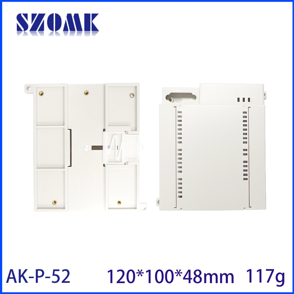 120*100*48mm PLC DIN-Rail Outlet Box Project Control Box Plastic Isolation Barrier Module Electrical Enclosure