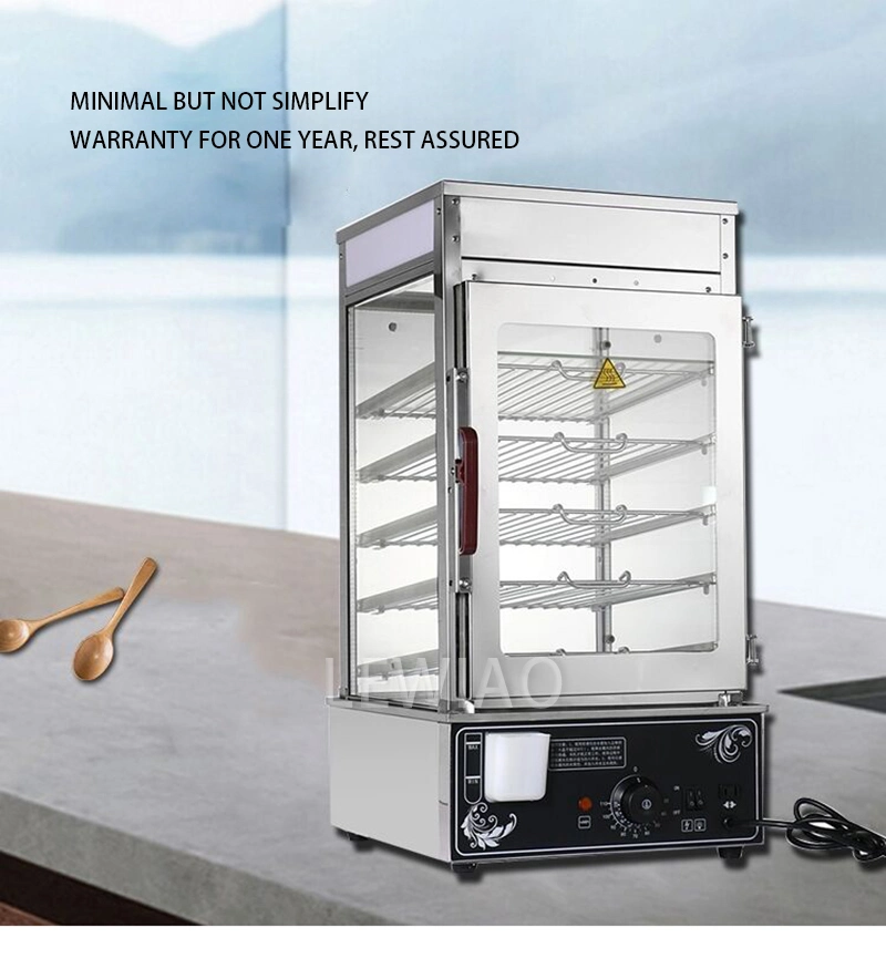 Electric Five Layer Heat Snack Food Bun Machine Steamer Heating Preservation Cabinet