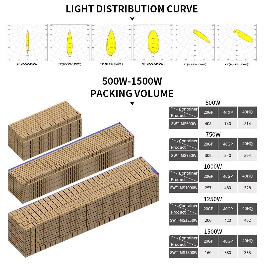 1500W High Resistant Class Outdoor Pole Mounting Type LED Flood Light