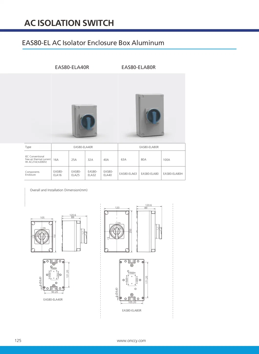 Factory Outdoor Use Load Break IP66 Weatherproof Isolator Switch