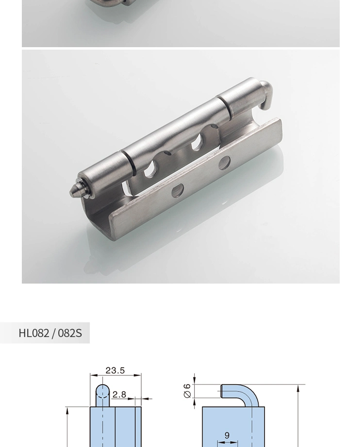 120 Degrees Industrial Hinge Hl082s Electric Cabinet Door Hinge Stainless Steel Hinge