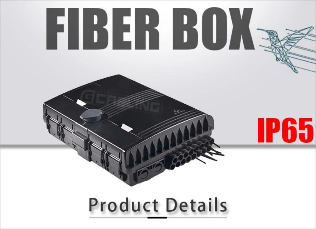 Gcabling FTTH Fiber Optic Box Wall Mount Distribution Box Price Outdoor Fiber Splice Box on Pole Wall Mount Fiber Termination Box for Fiber Optic Cable Use