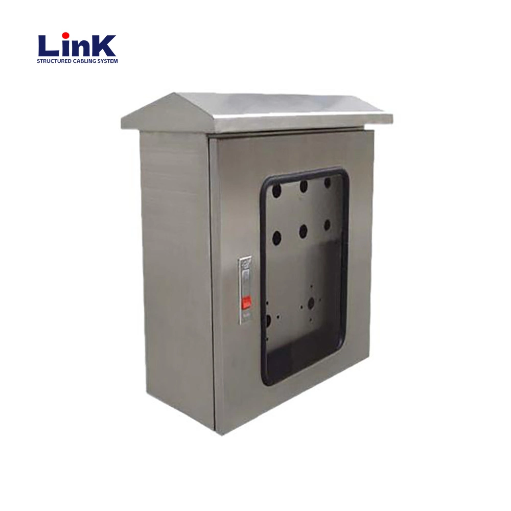 IP65 Rated Waterproof Outdoor Electrical Enclosure Cabinet with Knockout Options and Mounting Flange