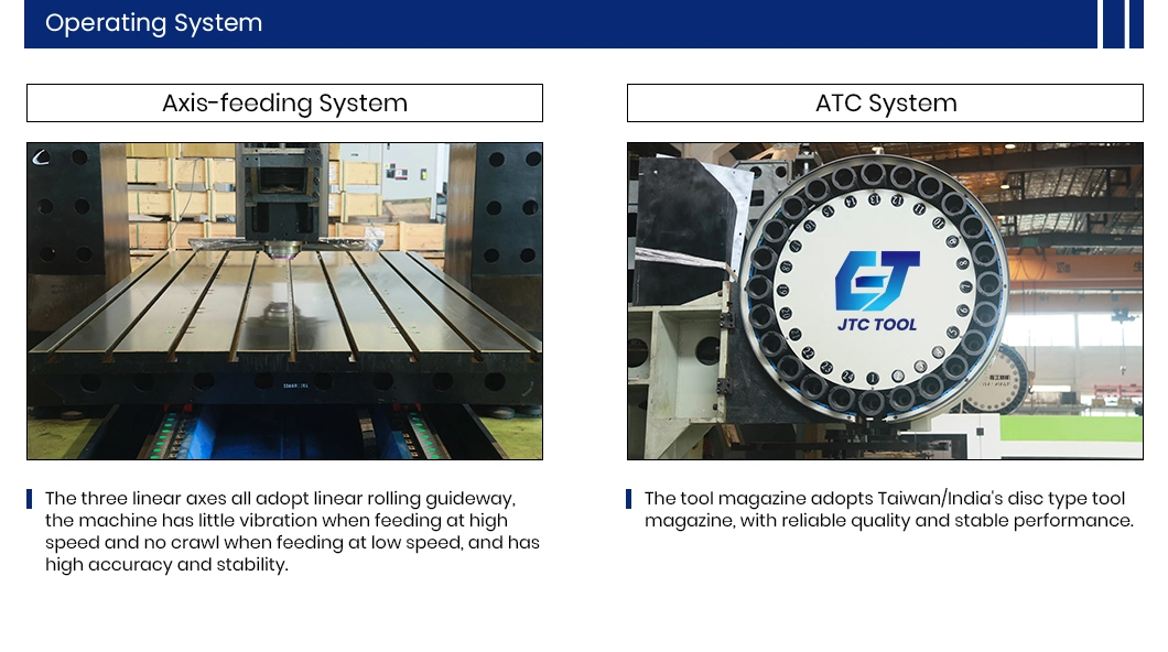 Jtc Tool Accu Machining Center Factory China 5-Axis Metal Machining Center Energy Save Lm2013 5 Axis Gantry Milling CNC Machining Center