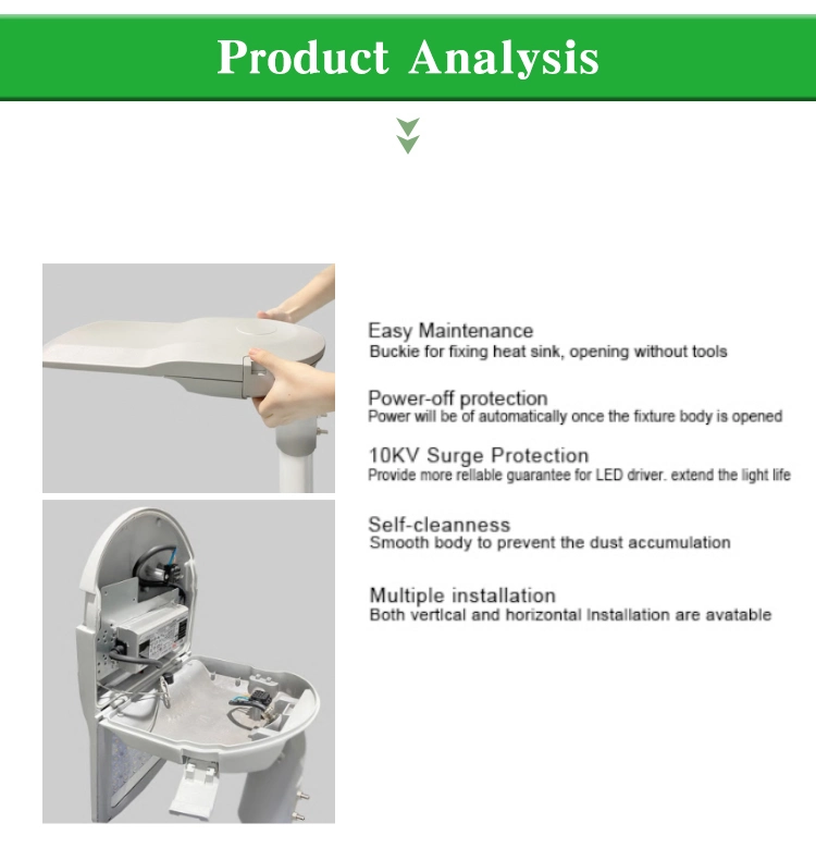 LED Street Light Area Lighting 24W 40W 60W 100W 200W 240W Class Ll Driver Street Light for Road 5 Years Warranty