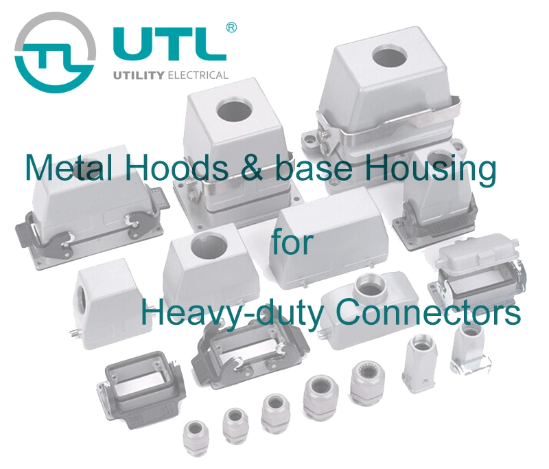 Metal IP65 Heavy Duty Electrical Connectors Base Housings