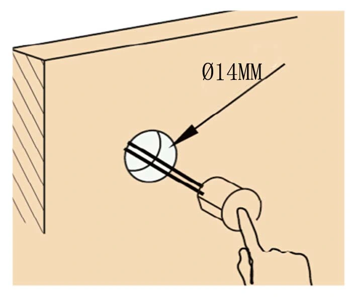 Metal Touch Dimmer Sensor Switch Recessed Mount LED Switch