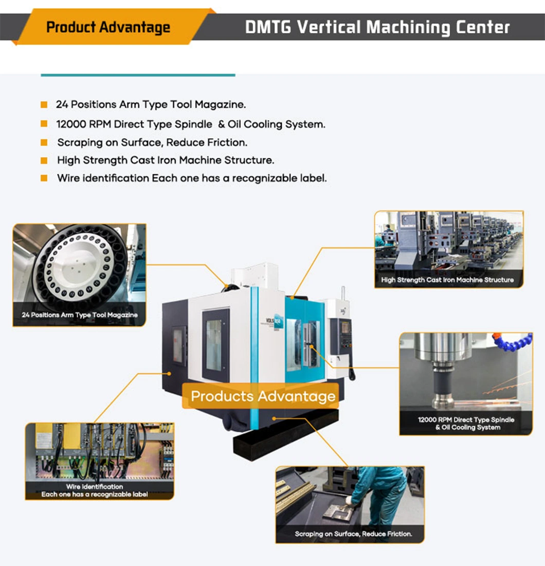 Vmc850 Energy Saving Chinese CNC Machining Center Vertical CNC Machining Center