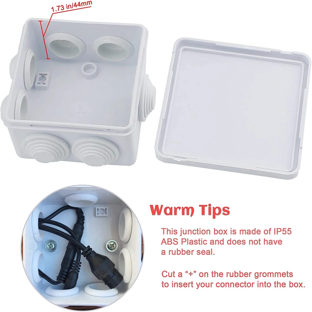 Ra 150*110*70 ABS Plastic Electrical Waterproof Junction Box with Rubber Seal IP65