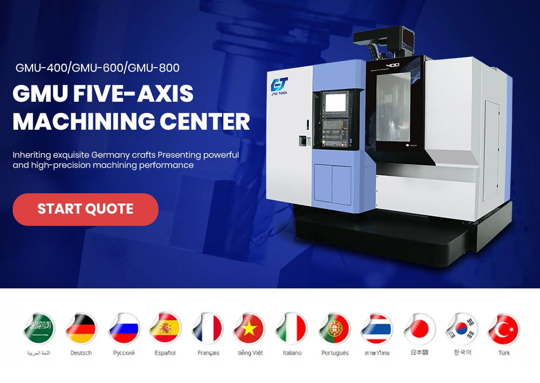 Jtc Tool CNC Engine Block Machining Center China Supplier 5 Axis CNC Milling Machine Metal Nc Studio Control System Gmu-400 5 Axis Milling Machining Center