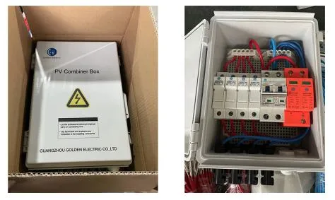 Cheap Solar System DC PV Combiner Box 2 in 1 out IP65 with SPD and Fuse