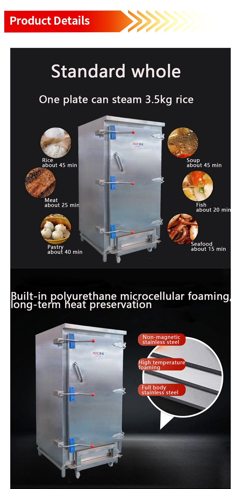 Electric Food Steamers Rice Steamer Commercial Rice Steamer Cabinet