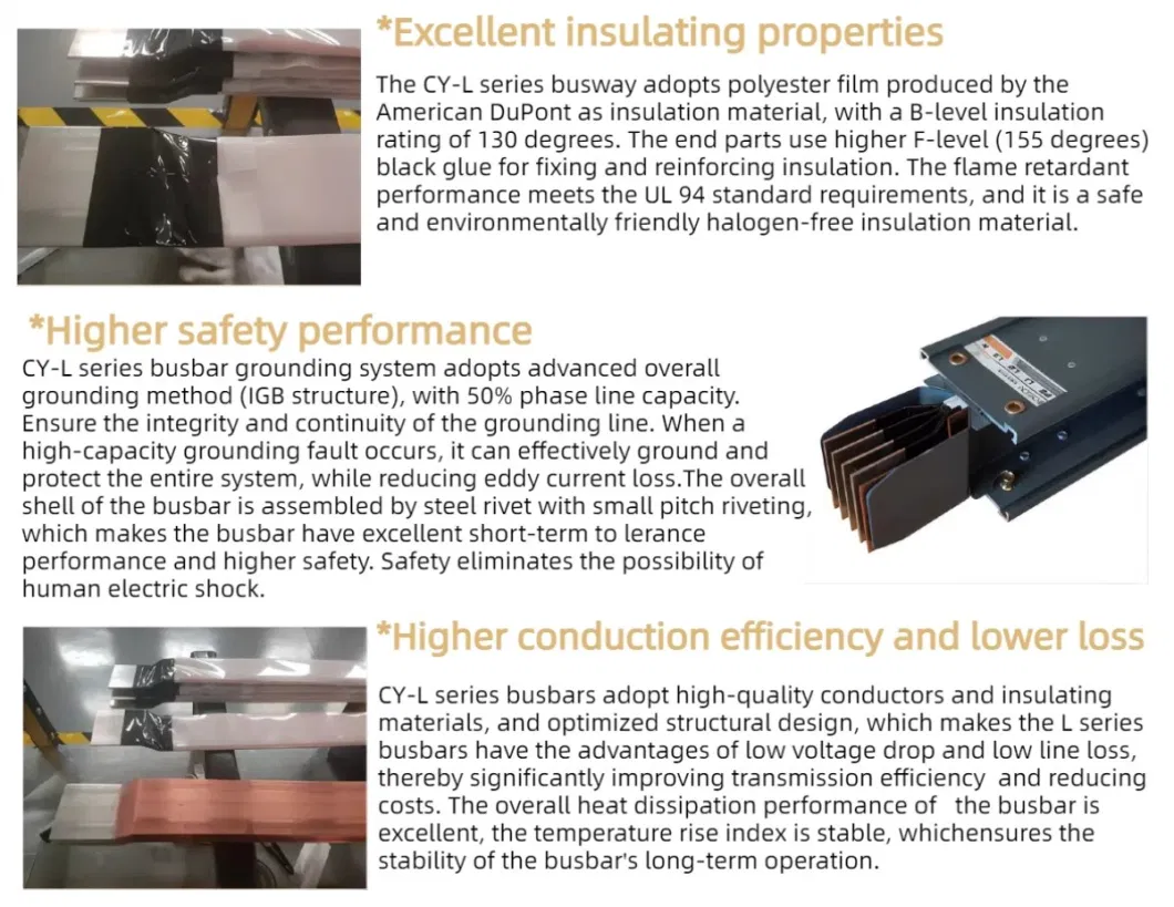 Distributor Busduct Electrical Bus Duct System Lighting Power Busbar Copper Bus Duct